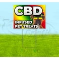 thumbnail image 1 of Cbd Infused Pet Treats (18" x 24") Yard Sign, Includes Metal Step Stake, 1 of 6