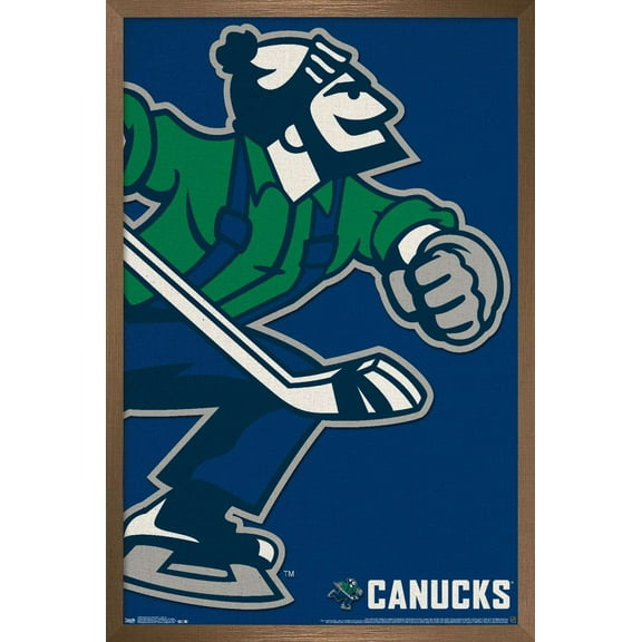 NHL Vancouver Canucks - Logo 14 Wall Poster, 14.725" x 22.375", Framed