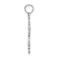 thumbnail image 5 of Auriga Fine Jewelry 14K White Gold Polished Snowflake Charm for Women, 5 of 6