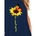 thumbnail image 3 of Uhndy Women's Plus Size Sleeveless Swing Mini Dresses Summer Beach A Line Sundress #4 Dark Blue L, 3 of 3