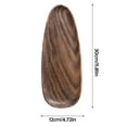thumbnail image 5 of WEIWEIGG Handcrafted Walnut Snack Tray, Irregular Fruit Platter for Fruits/Nuts, Natural Wood Coffee Table Decor with Organic Grain Texture, 5 of 8