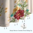 thumbnail image 6 of Pioneer Flower Floral Print Pattern Shower Curtain 36"x72" ,Bathroom Decorative Shower Curtains Set with 12 Hooks,Modern Waterproof Washable Shower Curtain, 6 of 6