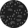 thumbnail image 1 of Ahgly Company Machine Washable Indoor Round Transitional Night Black Area Rugs, 5' Round, 1 of 7