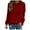 13 Wine, variant on Feimerou Womens Long Sleeve Tops Plus Size Crewneck Graphic Sweatshirts Classic Fit Dandelion Printed Casual Pullover Top