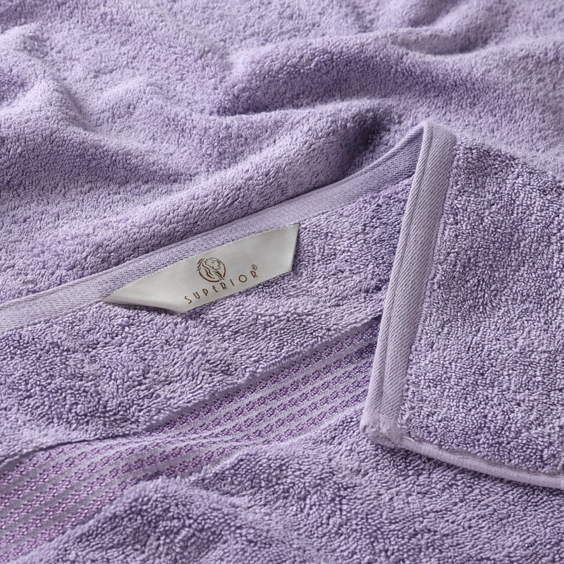 Superior Egyptian Cotton Absorbent 3-Piece Royal Purple Towel Set