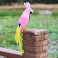 thumbnail image 2 of Estatuil de Adorno de Pájaro Vivo, Modelo , Estatua de Juguete, Escultura coración de Jardín de Césped Yotijar Juguete de loro de simulación, 2 of 10