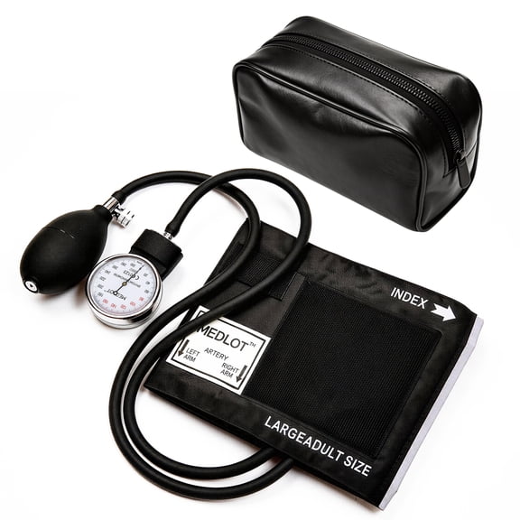 LotFancy Aneroid Sphygmomanometer, Manual Blood Pressure Monitor with Large Adult Cuff 13" to 20"