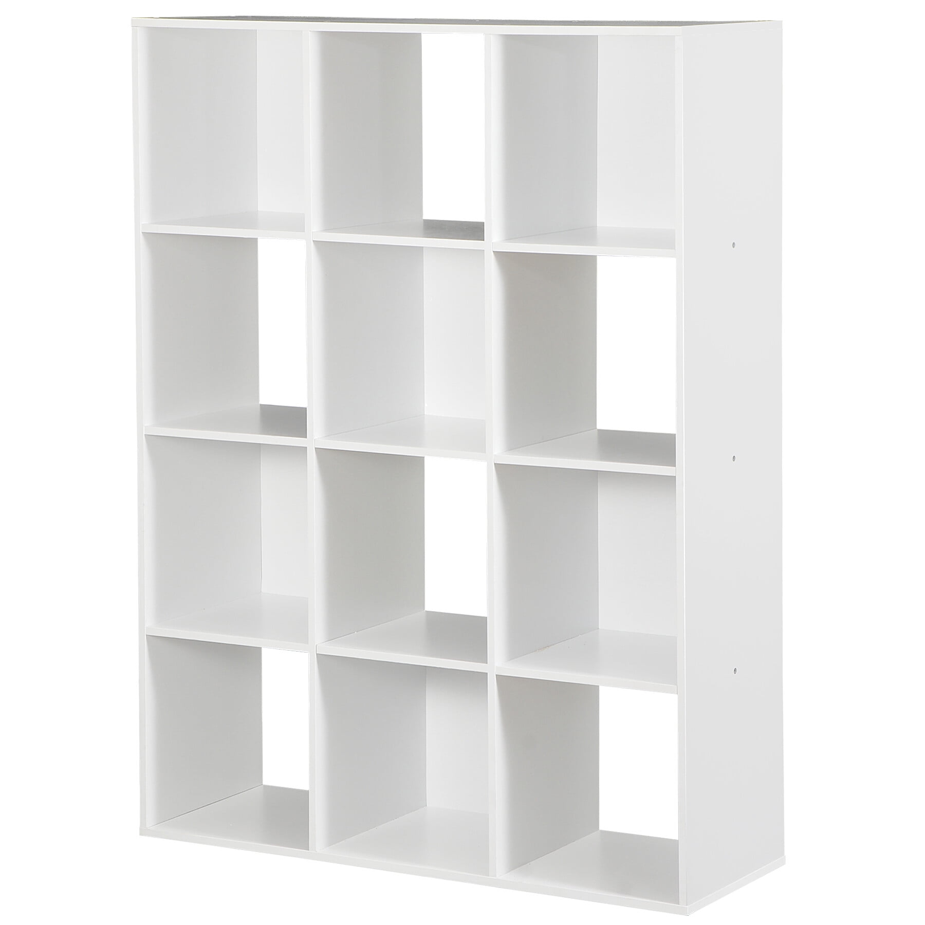 ZENY 12 Wood Cubes Storage Organizer Bookcase Bookshelf Display Rack for Home, Office