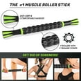 thumbnail image 5 of Odoland Resistance Band and Wood Massage Roller 8 In 1 Large size Foam Roller Kit, 5 of 7