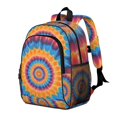 thumbnail image 2 of Red and Orange Tie Dye Pattern Backpack for School, Cute School Bag with Adjustable Shoulder Straps and Padded Back, 15"x11.42"x5.5", 2 of 5