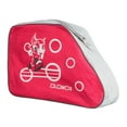 thumbnail image 4 of Bolsa para patines de ruedas, bolso de mano para patines de hielo con asa, contenedor con cremallera de gran capacidad Rojo, 4 of 9