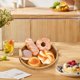 thumbnail image 1 of Amzcrzy Caja De Almacenamiento De Adornos Platos De Frutas De Ratán De Imitación Canasta De Pan Japonesa Tejida A Mano Canasta De Bollos Al Vapor Canasta De Almacenamiento Para El Hogar De La Sala De, 1 of 5
