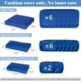 Kinbor Outdoor Patio Wicker Sofa Furniture Seat Cover 14 Piece Set