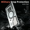thumbnail image 4 of for Samsung Galaxy S24 Ultra Case with Metal Camera Cover Kickstand, Compatible with MagSafe Military-Grade Protection Heavy Duty Magnetic Anti-Fall Rugged Phone Cover for Galaxy S24 Ultra, Gray, 4 of 6