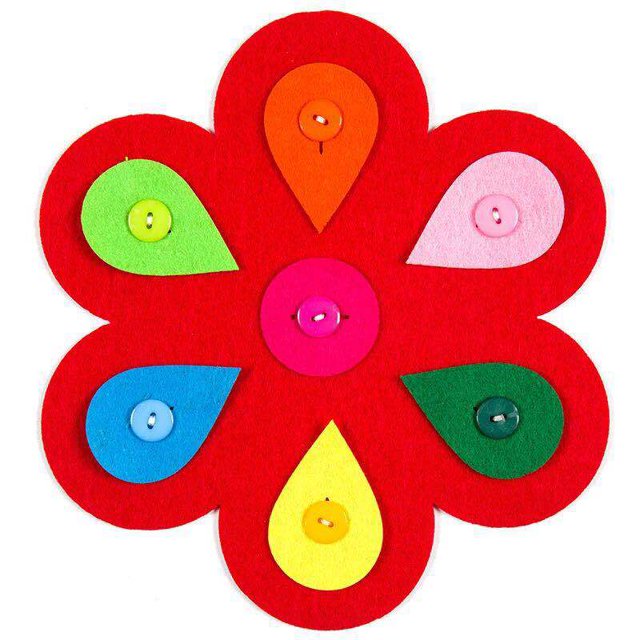 Kids DIY Cartoon Animal 3D Foam Sticker Puzzle Handmade Early Learning Educational Toys For Children Craft Gift, Six Petals