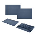 thumbnail image 2 of de funda nórdica para cama Queen 2 nórdicas ajustables 152x203cm y platos 228x259cm + 2 de almohada Azul BLESIY Sábanas ajustables de lujo, 2 of 8