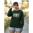 thumbnail image 2 of Retro Futuristic Collage Sweatshirt Women -Image by Shutterstock, Female Medium, 2 of 4