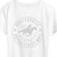 thumbnail image 3 of USPS - Pony Express Stamp United States Mail - Men's Long Sleeve T-Shirt, 3 of 5