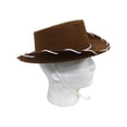 thumbnail image 5 of Brown Felt Cowboy Child Hat Woody Toy Story Cowgirl Sheriff Costume Movie Kids, 5 of 7
