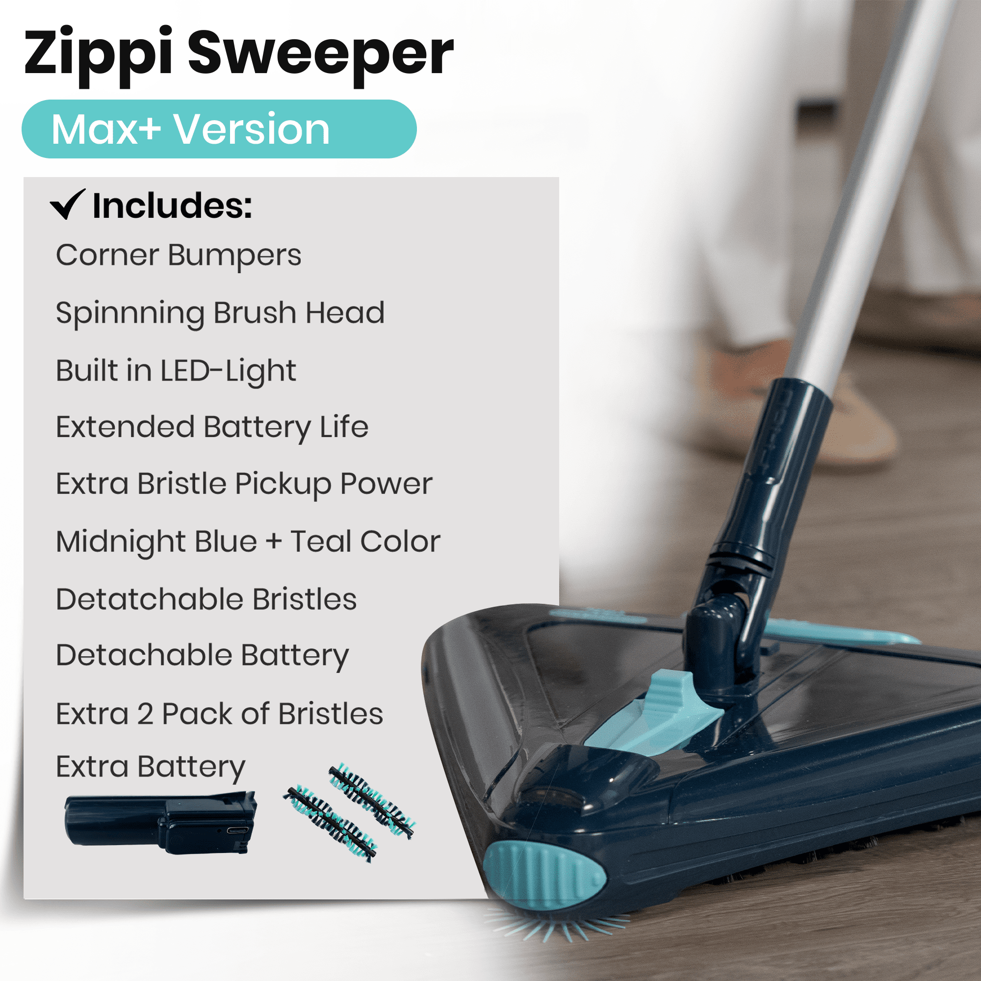 Zippi Sweeper - Max Plus Version - Walmart.com