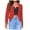Red, variant on YDFCWXW Womens Open Front Work Blazer Long Sleeve Office Jacket Solid Color Cardigans with Zipper Pockets Yellow, XXL