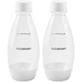thumbnail image 2 of SodaStream 0.5L Twin Pack Dishwasher Safe Slim Bottle (White), 2 of 4