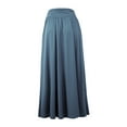 thumbnail image 3 of Doublju Women's Flowy Flared Comfy Maxi Skirt (Plus Size Available), 3 of 4