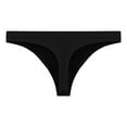 thumbnail image 4 of COMVALUE Sexy Lace Thongs Breathable Seamless Underwear for Women Comfortable V-waisted Soft Panty 1 Pack (Black, L), 4 of 4