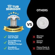 TubShroom Ultra Revolutionary Stainless Steel Bath Tub Drain Protector Hair Catcher