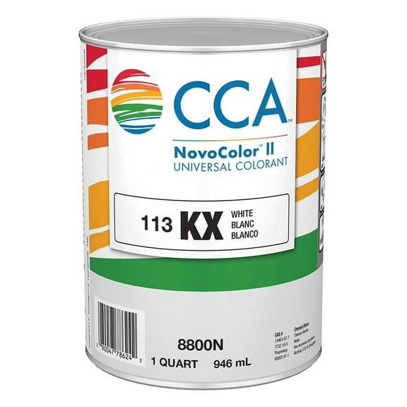 6-Pack of 1 qt Valspar 8800N KX White Novocolor II Universal Colorant