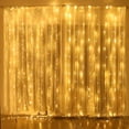 thumbnail image 3 of Cortina de luz led, red de luz 6x3m 600 Leds, IP44 impermeable de bajo voltaje 31v, 8 modos de luces de hadas de cortina para interior, Navidad, habitación infantil, exterior, fiesta, boda, etc. Xemadio ZH-419, 3 of 6