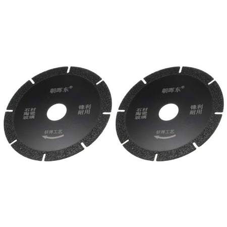 

Uxcell 2pcs 4.3 110mm Segmented Diamond Coated Cutting Grinding Wheel for Marble 3/4 Arbor