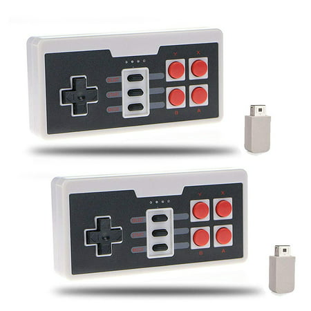 2-pack Wireless Controller Gamepad for Nintendo NES Classic Mini Edition