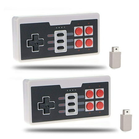 2-pack Wireless Controller Gamepad for Nintendo NES Classic Mini Edition (Best Nes Classic Controller)