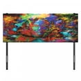 thumbnail image 3 of Occult Headboard, Mysterious Woman Face with Butterflies and Vision Perspective Art, Upholstered Decorative Metal Bed Headboard with Memory Foam, Full Size, Multicolor, by Ambesonne, 3 of 4