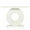 White, variant on Yardi Yarda Modern Console Table, 40" Wood Sofa Table with Geometric Base, White