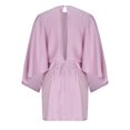 thumbnail image 4 of YUTK Robe Maxi pour Femmes, Robe Raglan en Satin Rose TG, 4 of 5