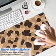 thumbnail image 4 of Long Mouse Pads for Desk,Beige and Black Leopard Pattern Desk Mats on Top Of Desks, Desk Mouse Pad Extra Large with 3mm Non-Slip Base and Stitched Edge for Gaming,Office,Work,Home 31.5"x15.7", 4 of 6