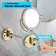 thumbnail image 3 of 360 degree rotation waterproof button shaving mirror, 3 of 5