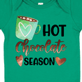 thumbnail image 4 of Inktastic Hot Chocolate Season with Green Mug and Hearts Boys or Girls Baby Bodysuit, 4 of 5