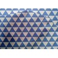 thumbnail image 4 of oneOone Cotton Silk Light Blue Fabric Triangle Craft Projects Decor Fabric Printed By The Yard 42 Inch Wide - 5M, 4 of 4
