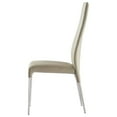 thumbnail image 4 of Curtis Dining Chair, Faux Leather-Color:Black,Finish:Polished Stainless Steel, 4 of 7
