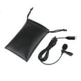 thumbnail image 2 of HINTRMENT Phone Mic Mini Lavalier Microphone PU Black for Content Creators 1Pcs, 2 of 8
