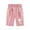 Pink, variant on Girls Kids Casual Letter Printed Elastic Waist Casual Pants Breeches With Pocket Clothes