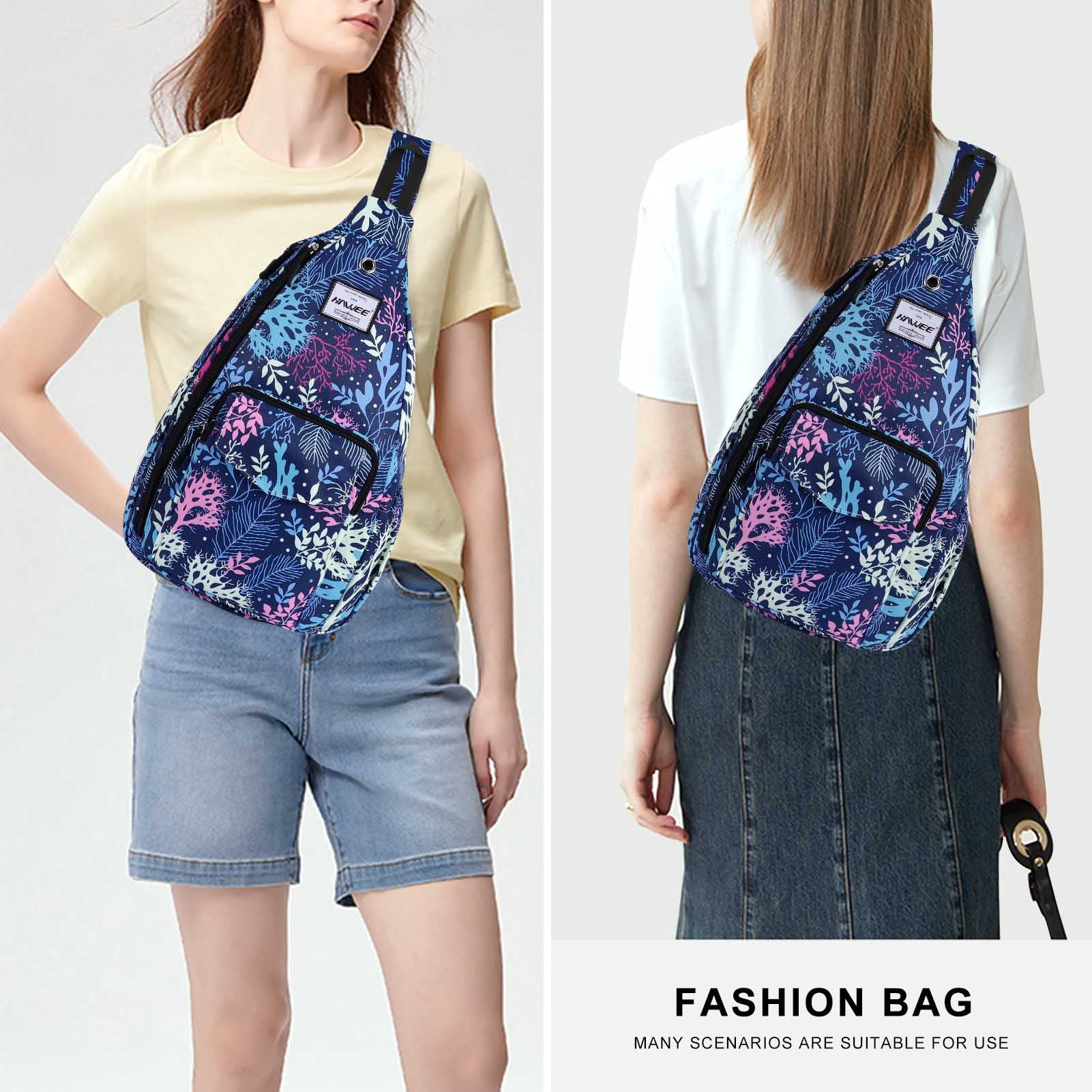 Duryarhall Anti-water Chest Bag Ramage Crossbody Sling Bag For Women