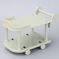 thumbnail image 6 of Almencla 1 :12 Scale Dollhouse Kitchen Serving Cart Dollhouse Decoration Lightweight Pretend Play Mini Bar Buffet Cart for Furnishings Green, 6 of 8