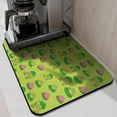 thumbnail image 2 of Green Tree Frog Coffee Maker Mat - Non-Slip Drying Mat for Espresso Machine, Frog Print Design, 2 of 7