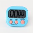 thumbnail image 4 of sweethay Temporizador de cocina LCD resistente al desgaste cuenta regresiva profesional de plástico resistente al agua con función de memoria reloj Cocina y Comedor Azul sweethay HA8275-03B, 4 of 8