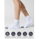 thumbnail image 2 of Paquete de 6 calcetines de tobillo para hombre con amortiguación, calcetines deportivos para correr, calcetines deportivos de corte bajo para hombre, calcetines antideslizantes invisibles, 2 of 5