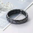thumbnail image 2 of EOEMY Men Women Therapeutic Energy Healing Hematite Bracelet Therapy Arthritis Jewelry-Hematite17#, 2 of 3